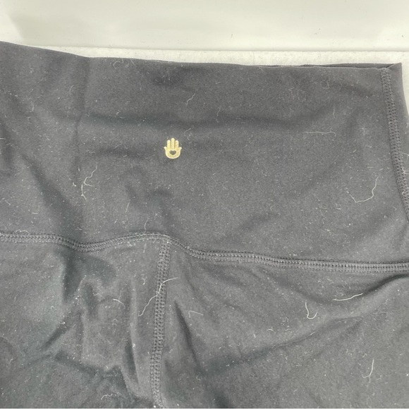 SPIRITUAL GANGSTER Women’s Black Leggings with Shiny Logo down leg size: XS - Picture 4 of 8